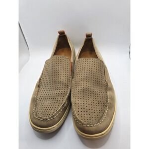 Tommy Bahama Hendry Men's Brown Perforated Moc Toe Nubuck Loafers‎ Shoe Sz US 11